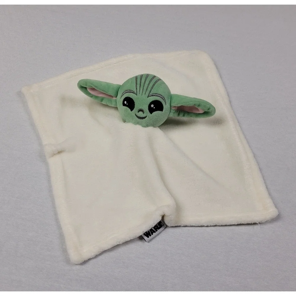 Star Wars Lucasfilm Baby Yoda Cream Colored Security Blanket (Lovey) Plush